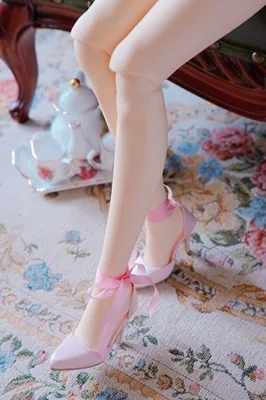「S&G」 Silk High Heel Ankle Boots for BJD (SD13/SD16/SDGR/DD) - Image 3