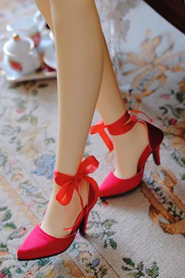 「S&G」 Silk High Heel Ankle Boots for BJD (SD13/SD16/SDGR/DD) - Image 4