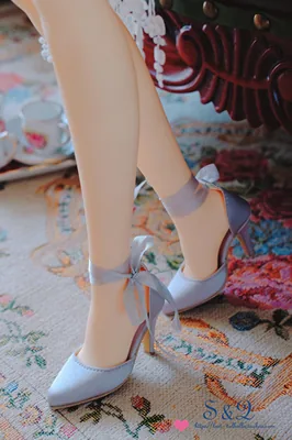 「S&G」 Silk High Heel Ankle Boots for BJD (SD13/SD16/SDGR/DD) - Image 5