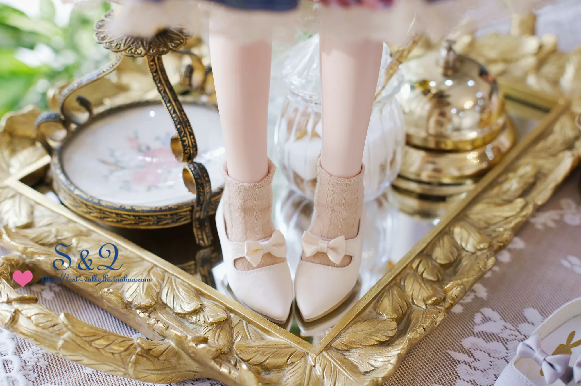 「S&G」Silk Ribbon High Heels (MDD/MSD/Chubby/) - Image 3