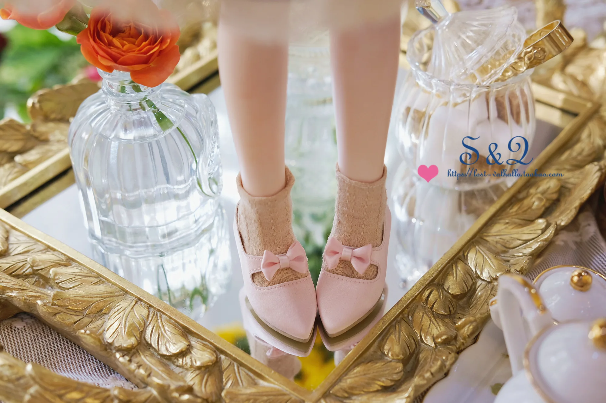 「S&G」Silk Ribbon High Heels (MDD/MSD/Chubby/) - Image 4