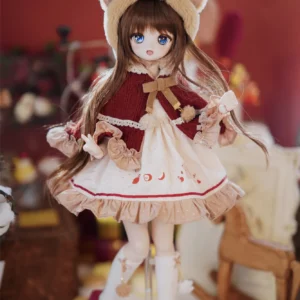 「Sasato」Apple Bear (MDD/MSD/Chubby l 1/4) BJD Outfit Only