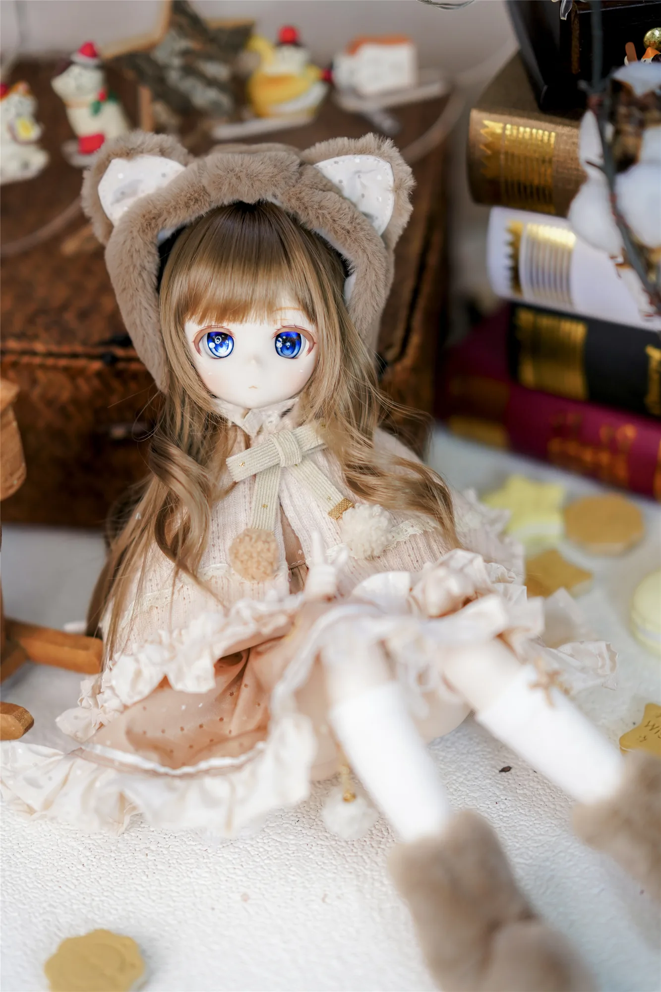 「Sasato」Apple Bear (MDD/MSD/Chubby l 1/4) BJD Outfit Only - Image 10