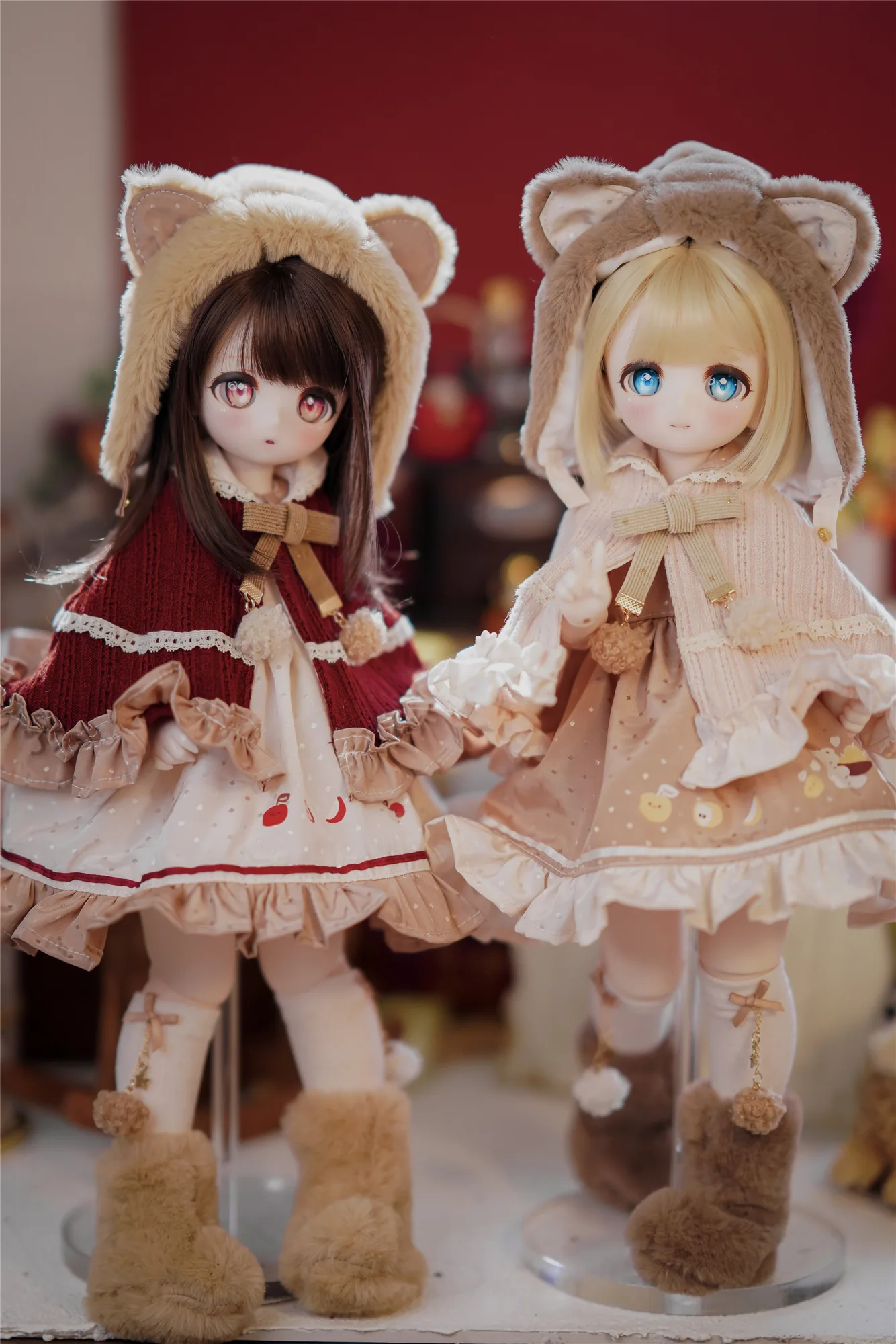 「Sasato」Apple Bear (MDD/MSD/Chubby l 1/4) BJD Outfit Only - Image 2