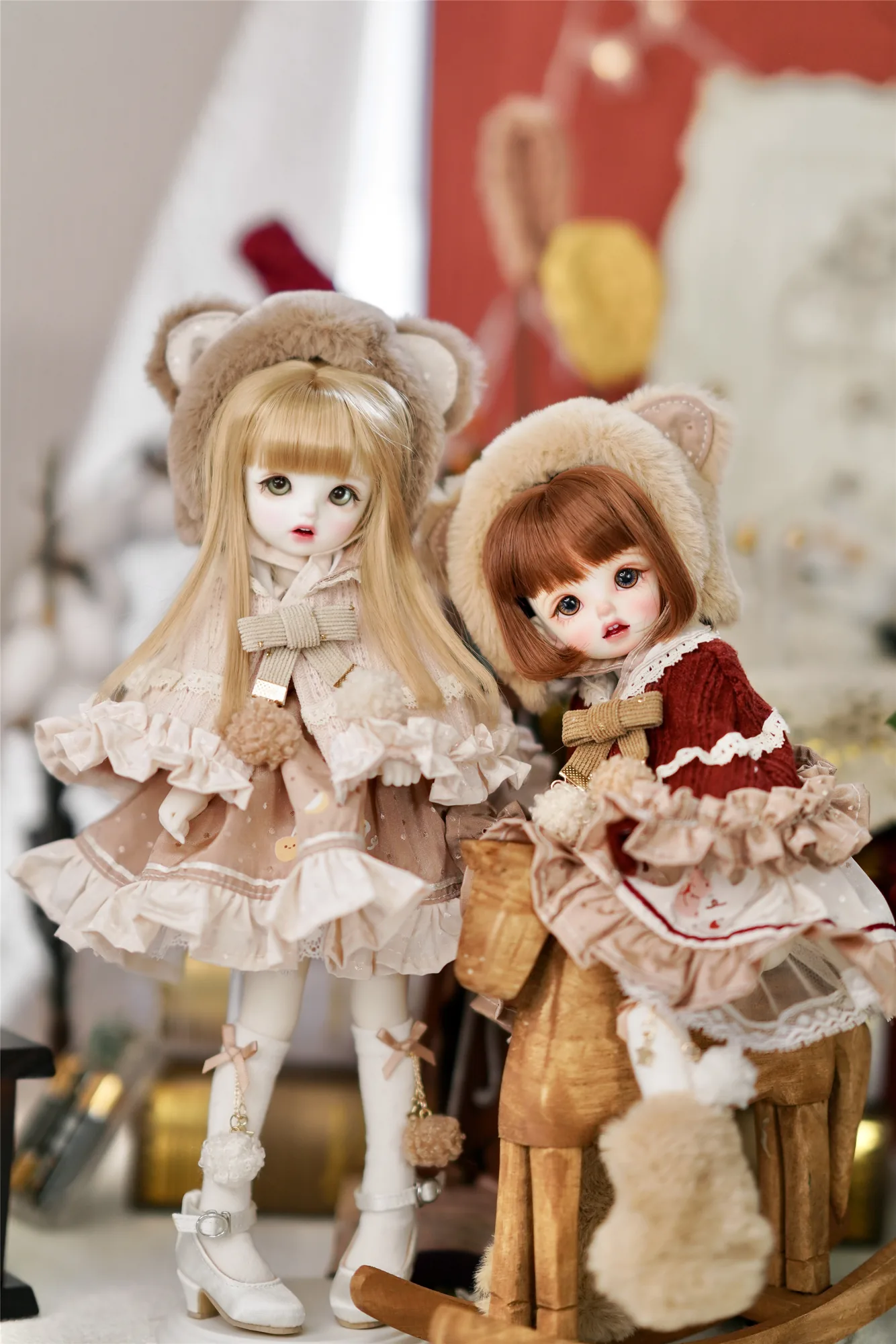 「Sasato」Apple Bear (YOSD l 1/6) BJD Outfit Only
