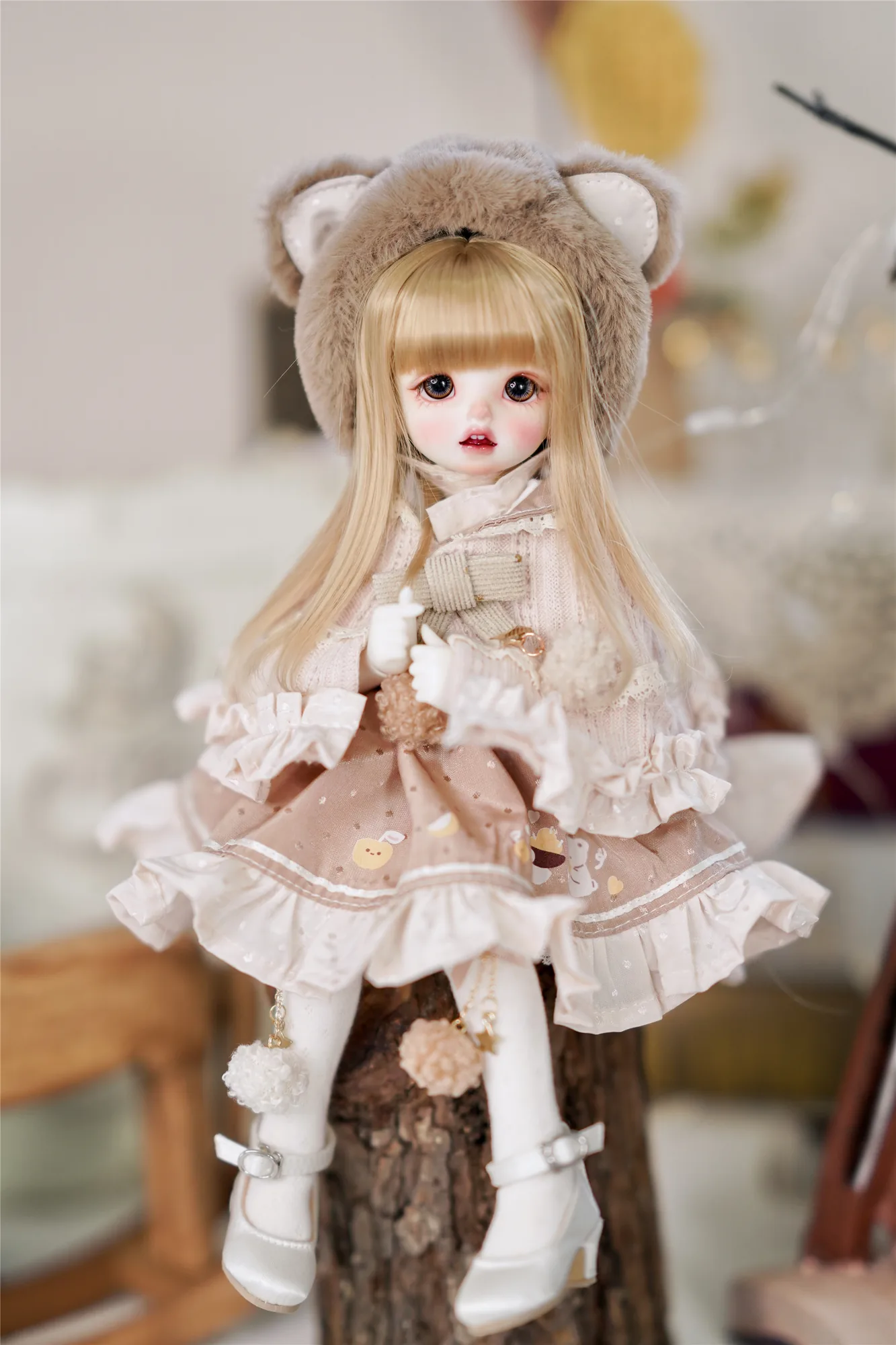 「Sasato」Apple Bear (YOSD l 1/6) BJD Outfit Only - Image 6