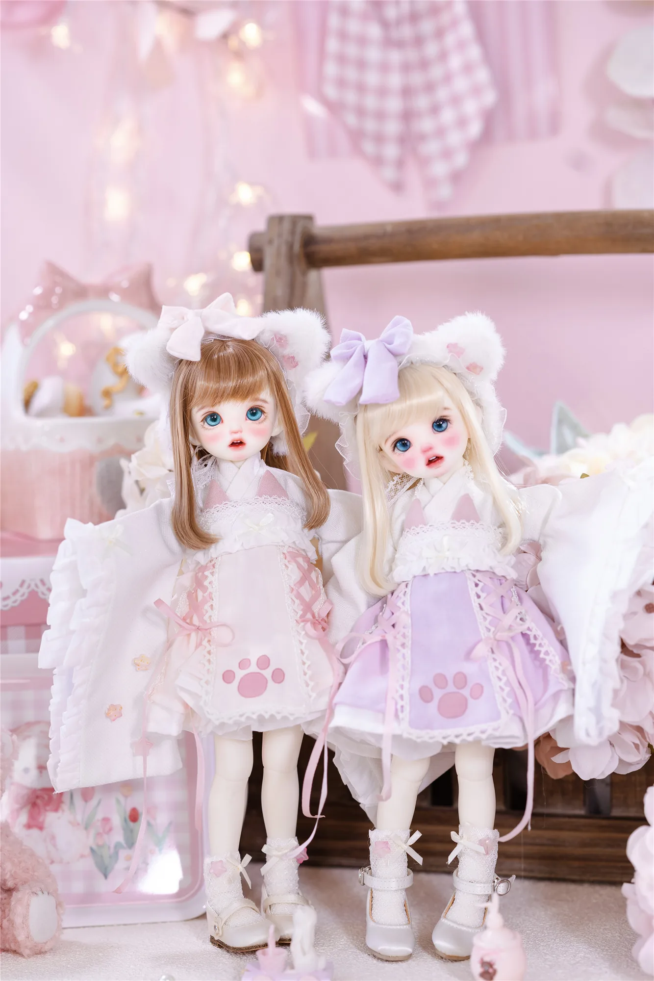 「Sasato」Golden Cherry Blossom (YOSD l 1/6) BJD Outfit Only - Image 2