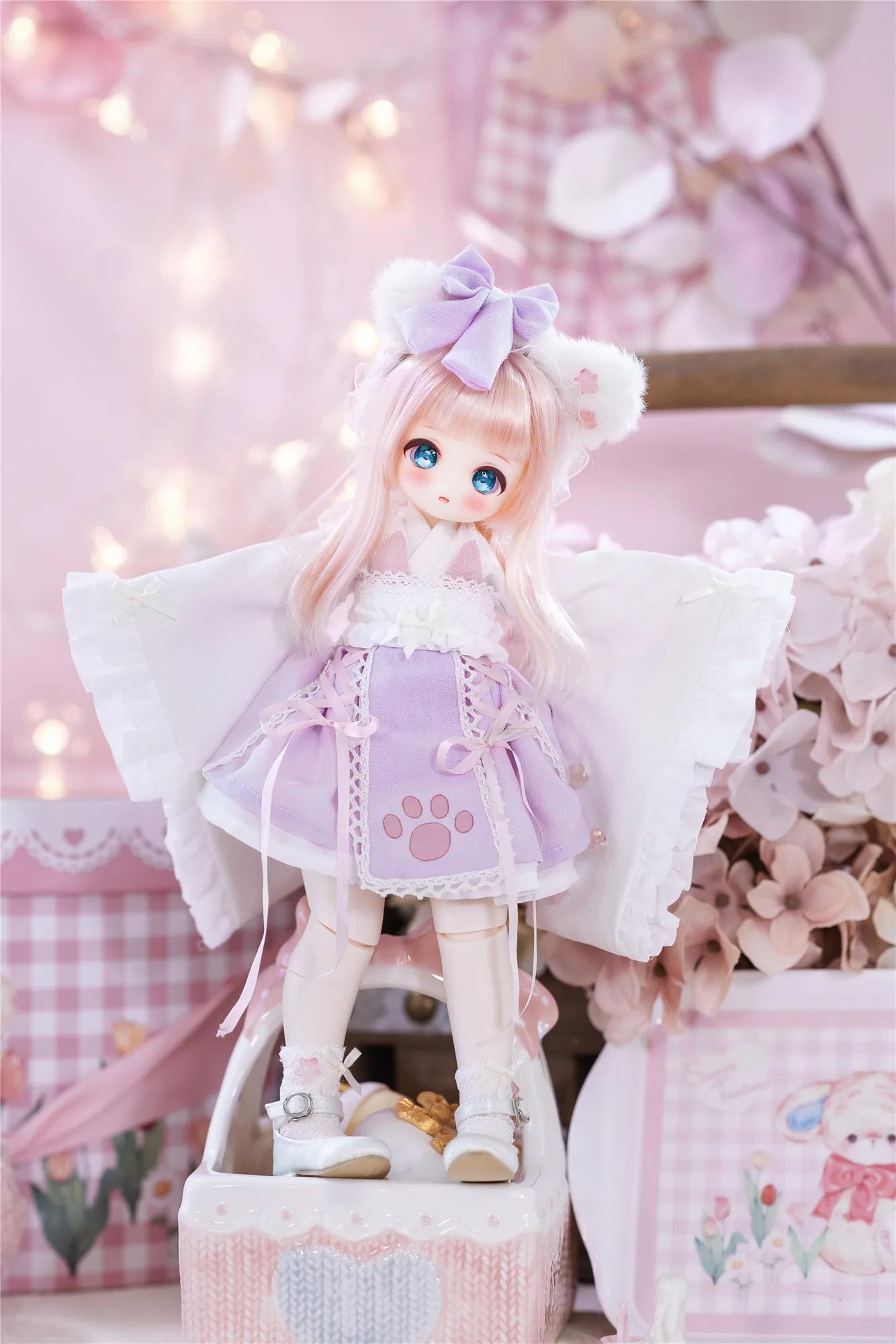 「Sasato」Golden Cherry Blossom (YOSD l 1/6) BJD Outfit Only - Image 5