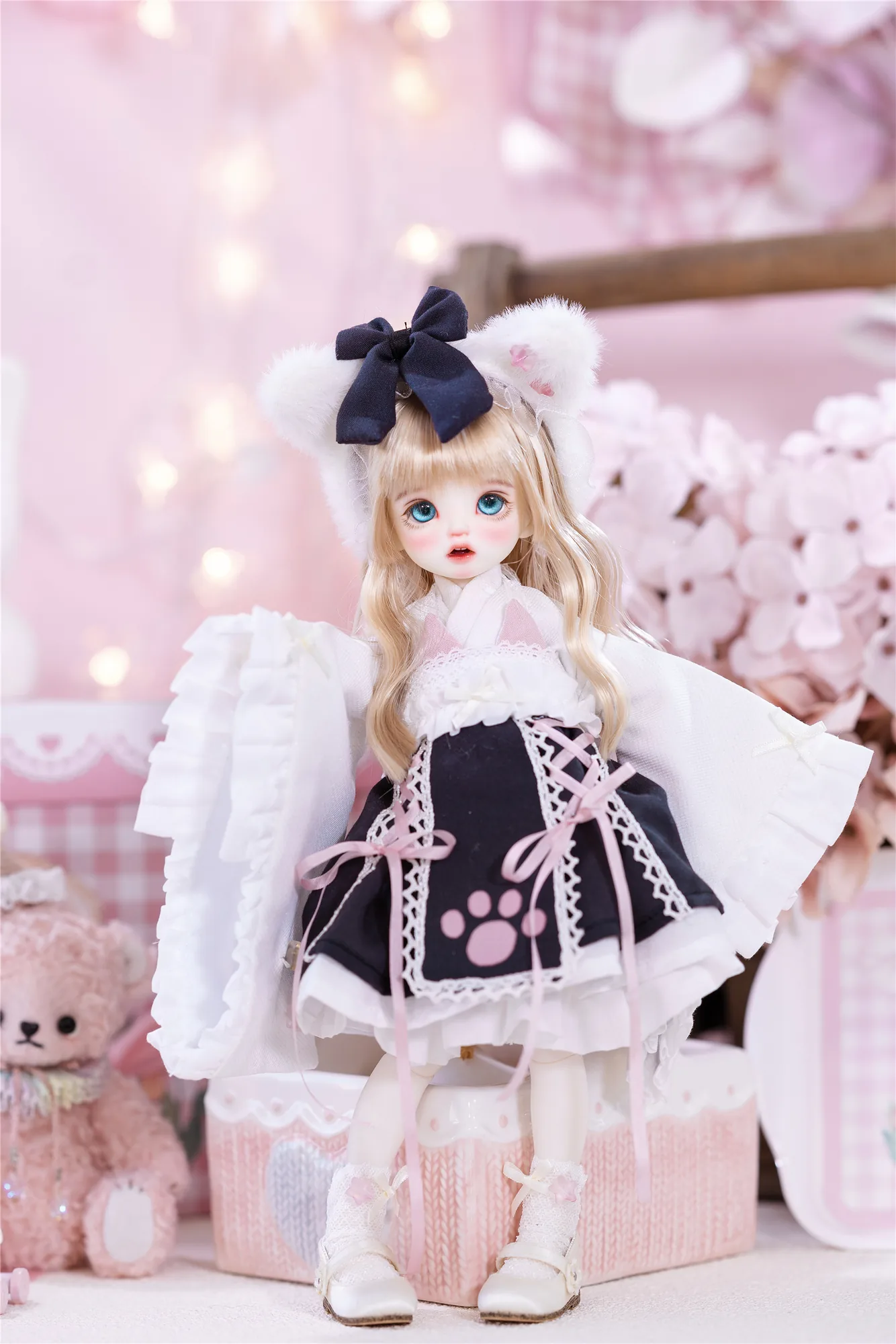 「Sasato」Golden Cherry Blossom (YOSD l 1/6) BJD Outfit Only - Image 6
