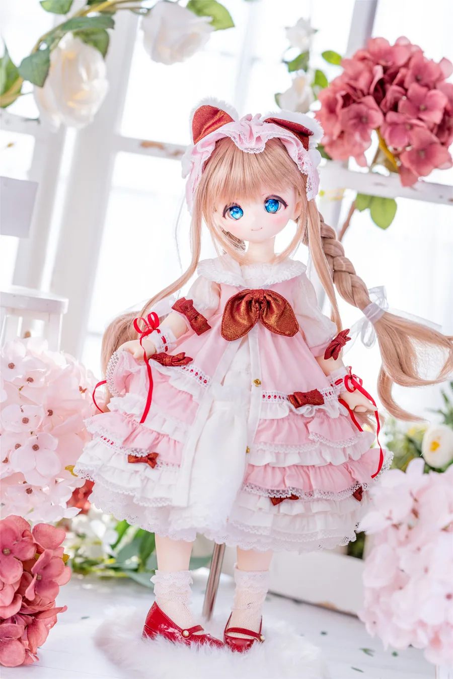 「Sasato」Rose Tea Maiden (MDD/MSD/Chubby l 1/4) BJD Outfit Only - Image 2