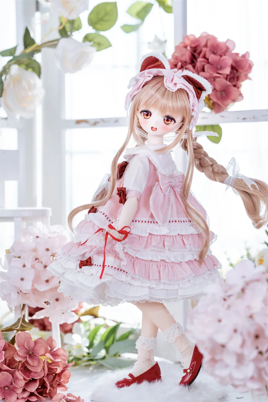 「Sasato」Rose Tea Maiden (MDD/MSD/Chubby l 1/4) BJD Outfit Only - Image 3
