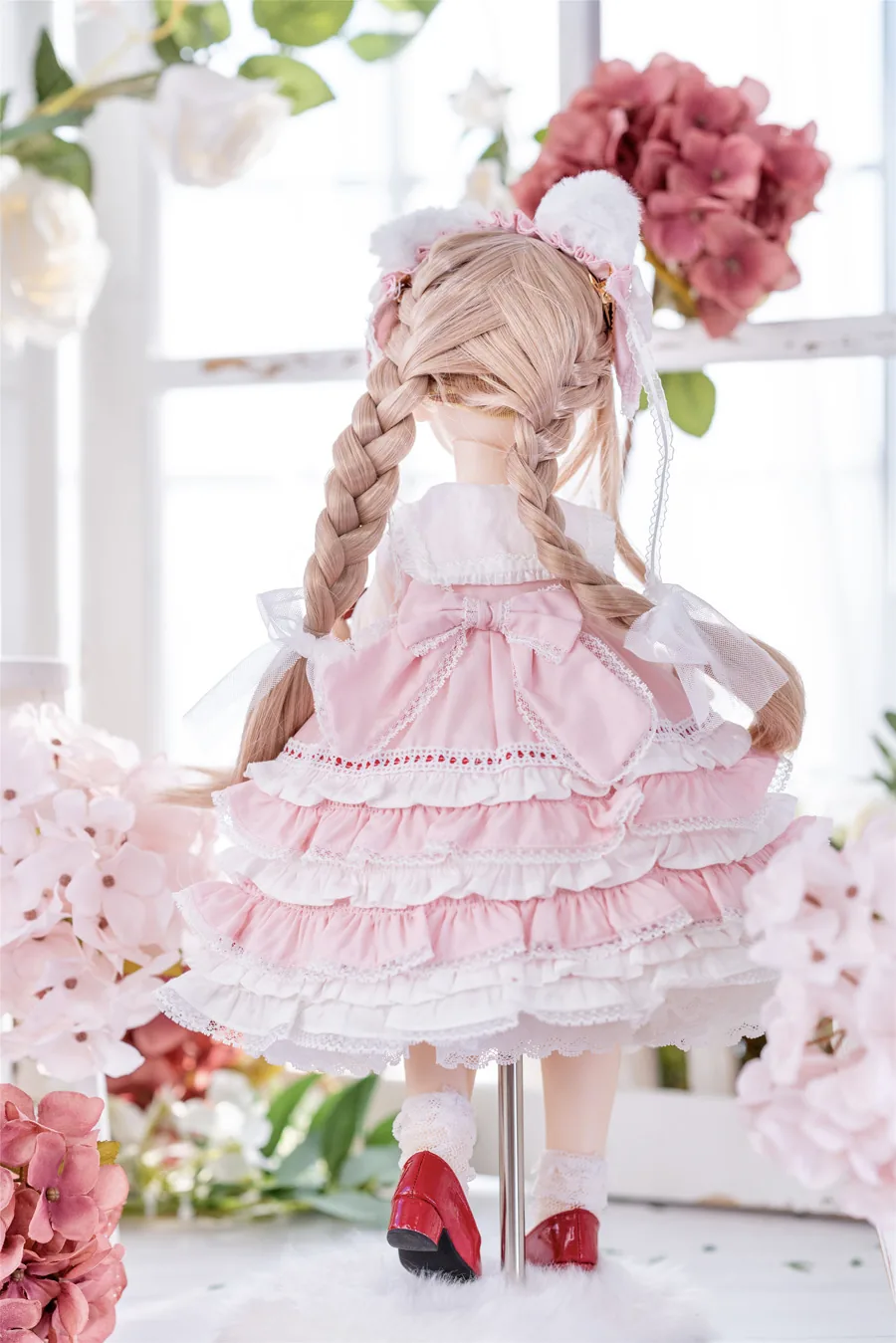 「Sasato」Rose Tea Maiden (MDD/MSD/Chubby l 1/4) BJD Outfit Only - Image 5