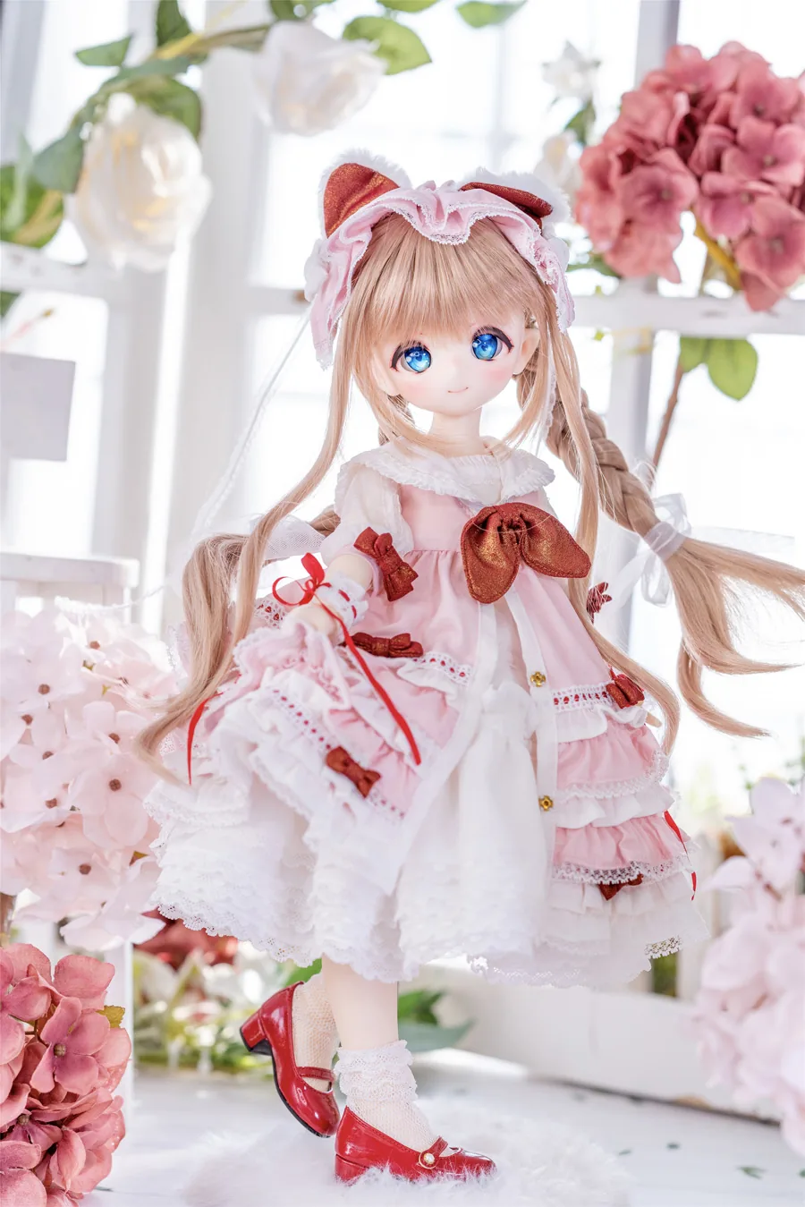 「Sasato」Rose Tea Maiden (MDD/MSD/Chubby l 1/4) BJD Outfit Only - Image 6