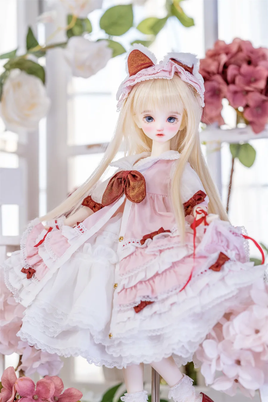 「Sasato」Rose Tea Maiden (MDD/MSD/Chubby l 1/4) BJD Outfit Only - Image 8
