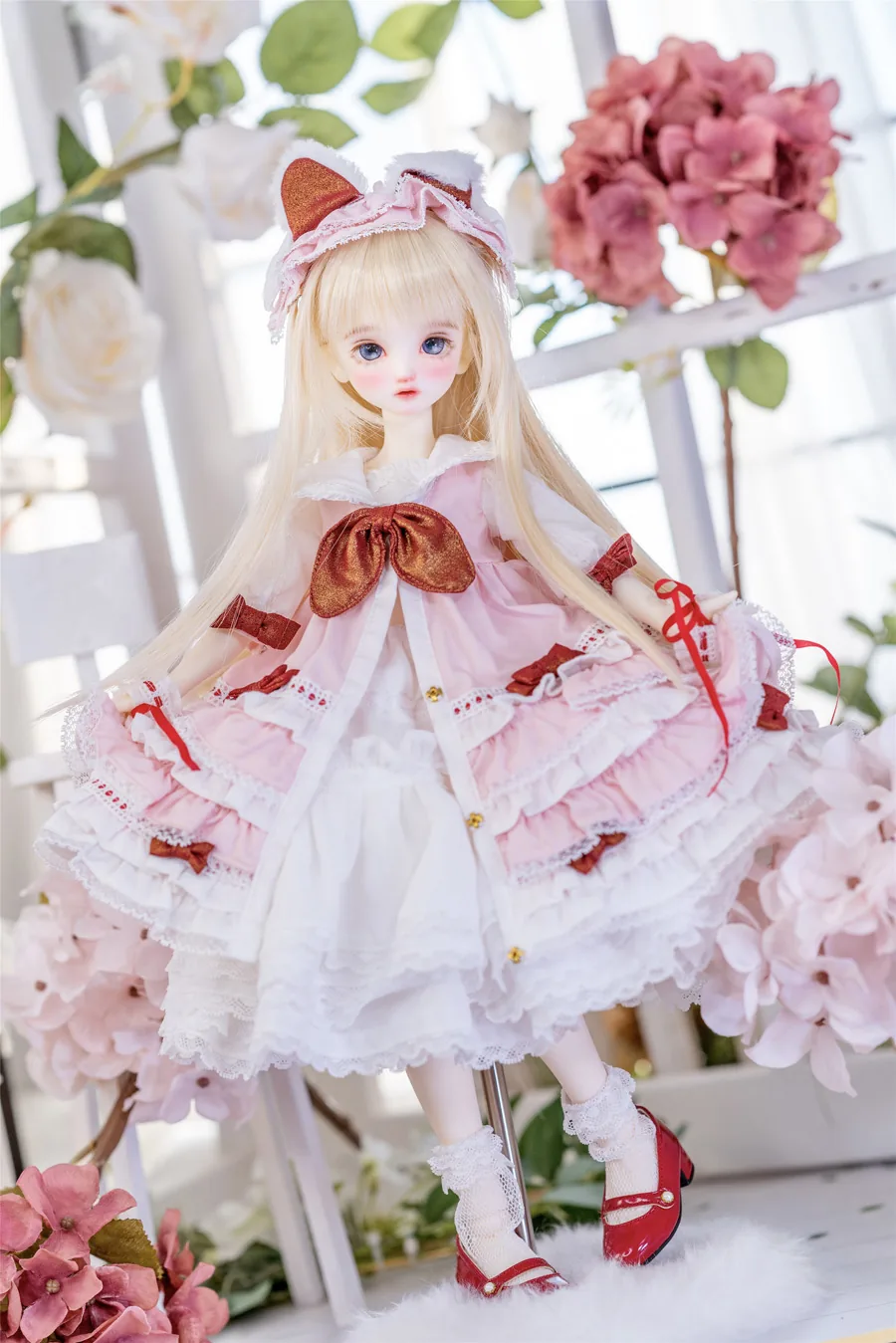 「Sasato」Rose Tea Maiden (MDD/MSD/Chubby l 1/4) BJD Outfit Only - Image 9