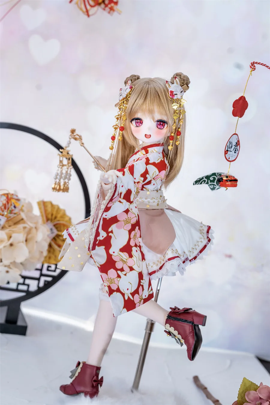 「Sasato」Sakura Rabbit (MDD/MSD/Chubby l 1/4) BJD Outfit Only - Image 5