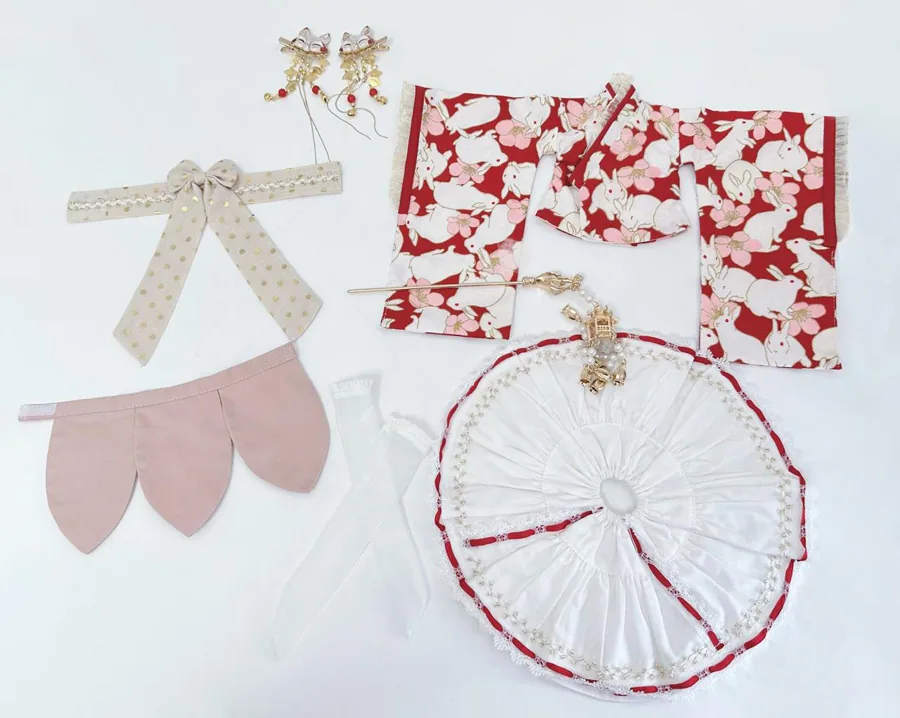 「Sasato」Sakura Rabbit (MDD/MSD/Chubby l 1/4) BJD Outfit Only - Image 7