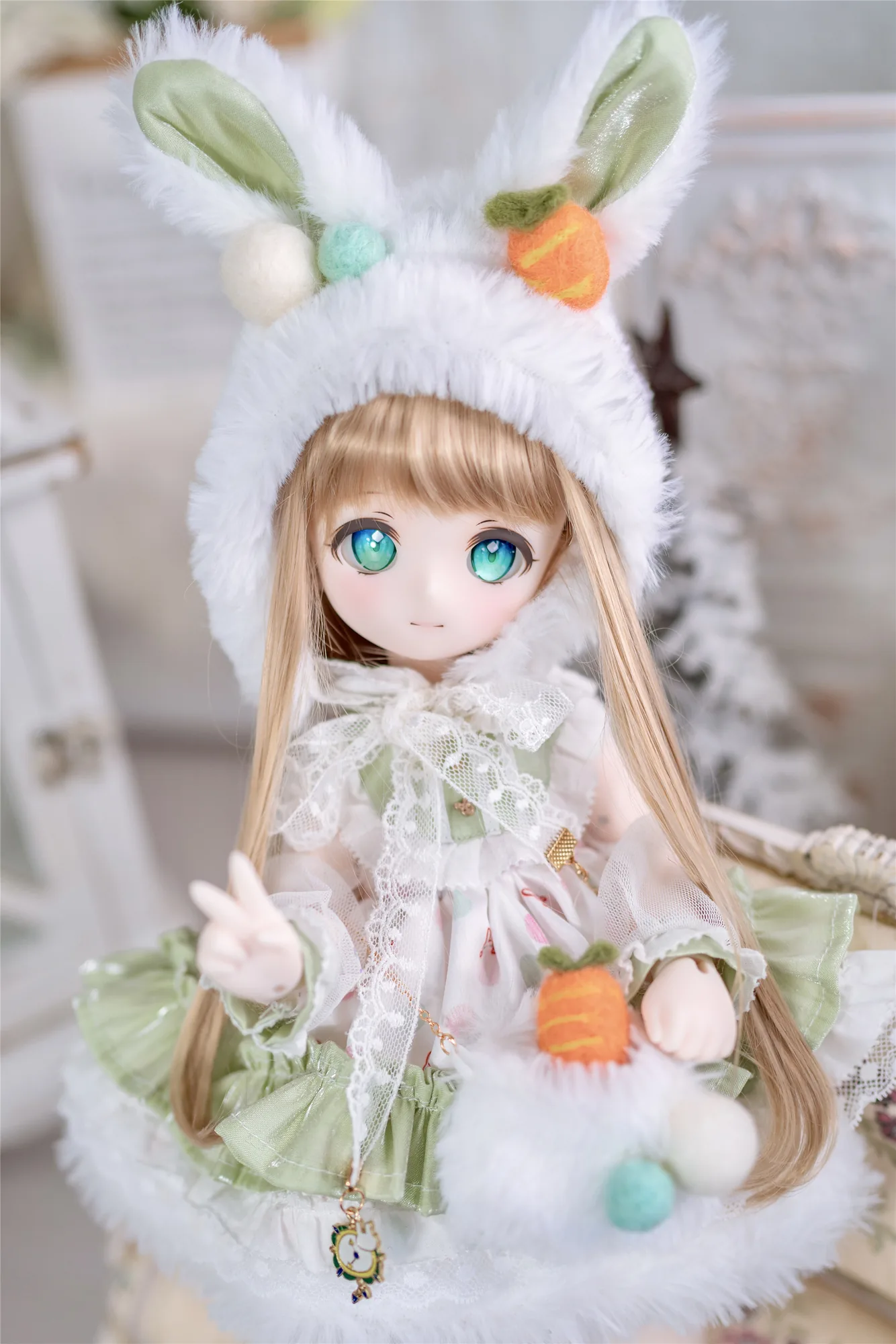 「Sasato」Snowball Milk (MSD/ Chubby l 1/4) BJD Outfit Only