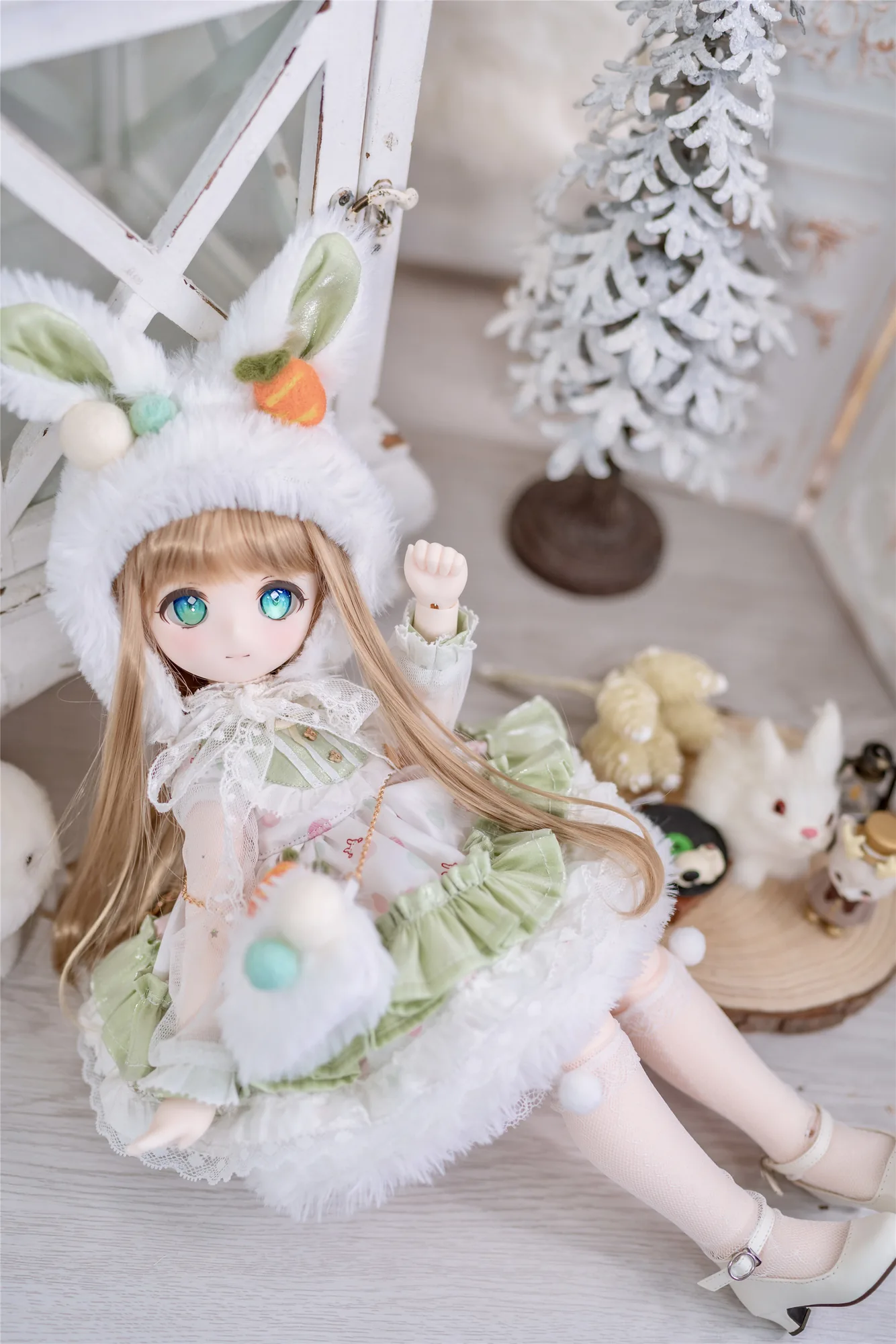 「Sasato」Snowball Milk (MSD/ Chubby l 1/4) BJD Outfit Only - Image 3