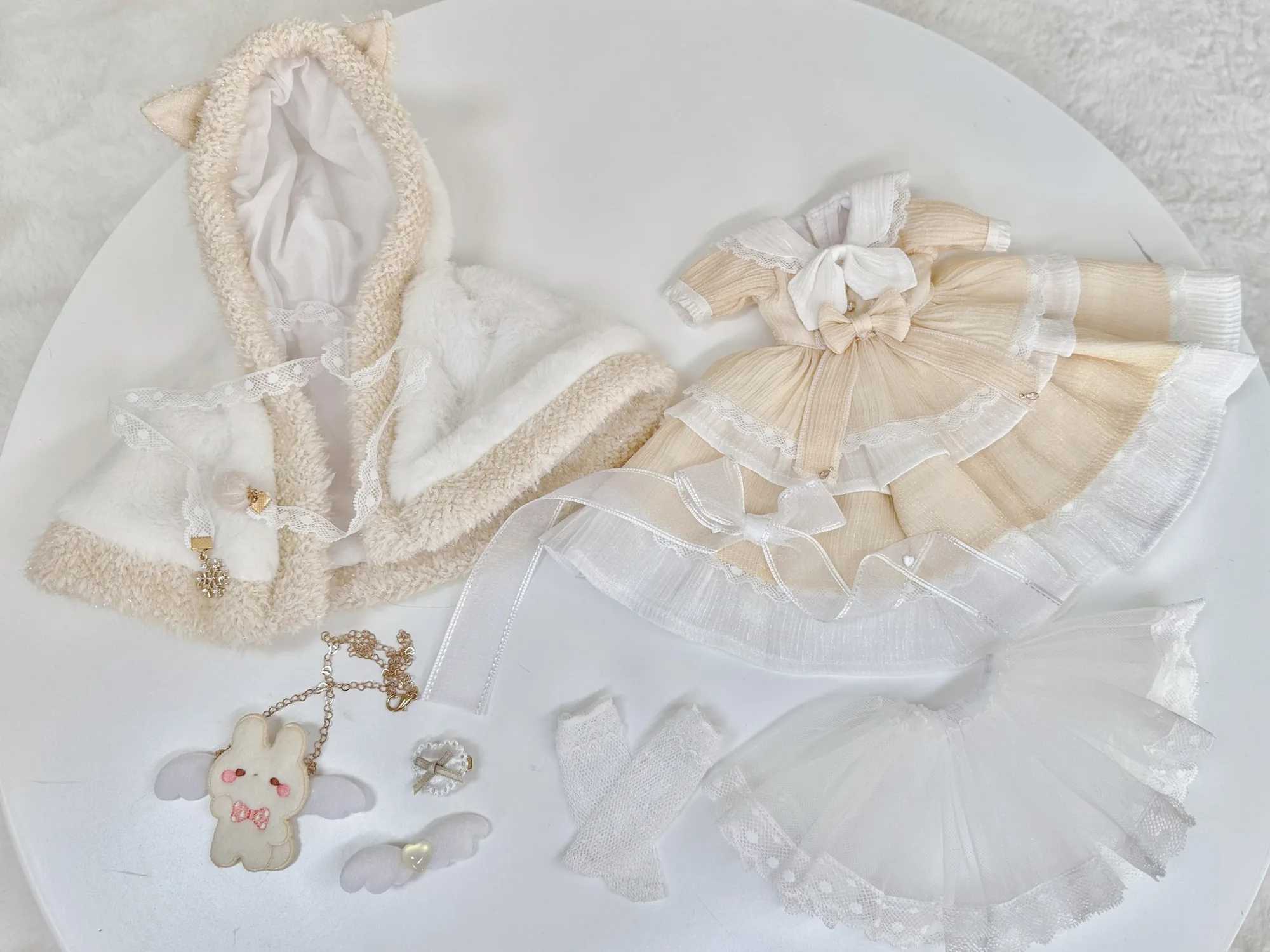 「Sasato」Snowy Cat (MSD/ Chubby l 1/4) BJD Outfit Only - Image 12
