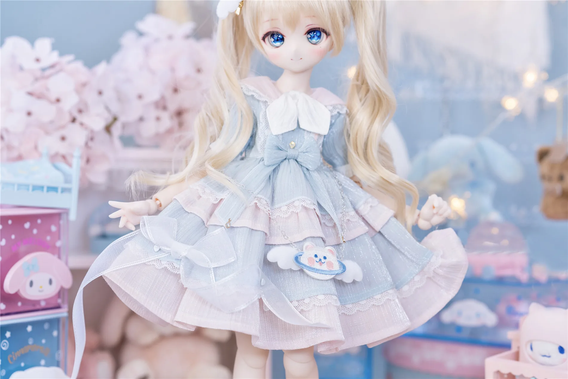 「Sasato」Snowy Cat (MSD/ Chubby l 1/4) BJD Outfit Only - Image 6