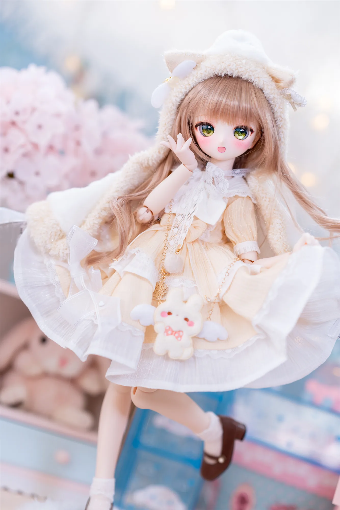 「Sasato」Snowy Cat (MSD/ Chubby l 1/4) BJD Outfit Only - Image 7