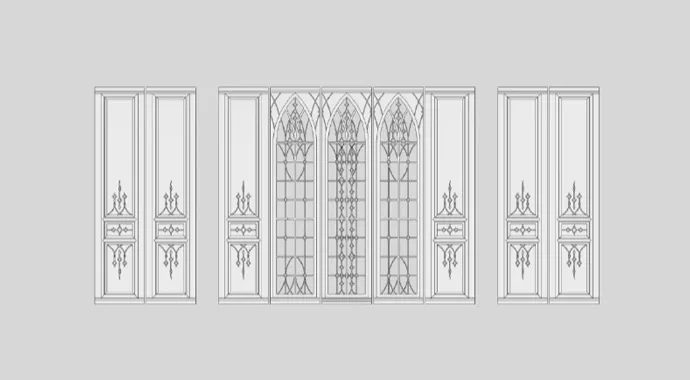 「ShiZao」Wood Background Screen Divider Furniture for YOSD/MSD/SD - Image 7