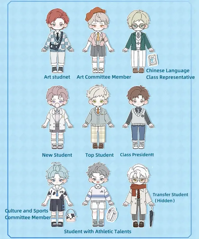 「SIMONTOYS」PEETSOON Male Student Series 1/12 Action Figure BJD Blind Box - Image 3
