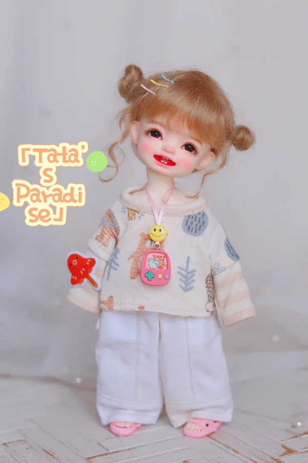 「Tata」Basic Long Sleeves Top / Pant (1/6) Outfit ONLY - Image 2