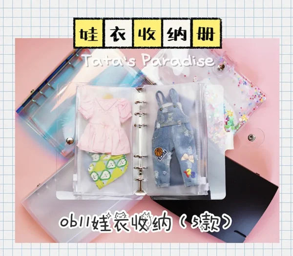 「Tata」Clothes Storage Book (OB11 / 1/12 l 1/8 l 1/6) Prop ONLY