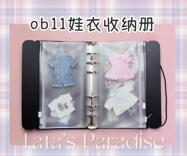 「Tata」Clothes Storage Book (OB11 / 1/12 l 1/8 l 1/6) Prop ONLY - Image 4