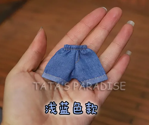 「Tata」Denim Cuffed Shorts (OB11 / 1/12) Outfit ONLY - Image 3