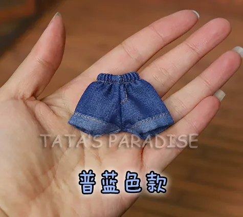 「Tata」Denim Cuffed Shorts (OB11 / 1/12) Outfit ONLY - Image 4