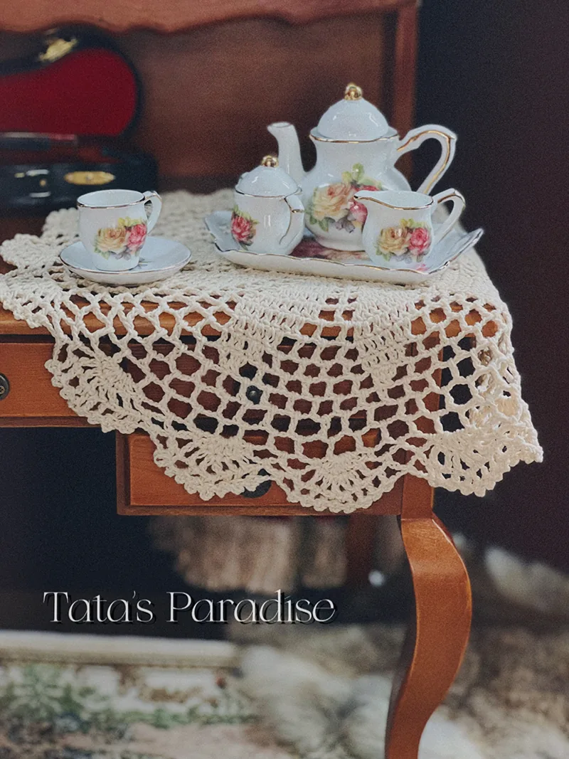 「Tata」Lace Table Cloth (OB11 / 1/12 l 1/8 l 1/6 l 1/4 l 1/3) Prop ONLY