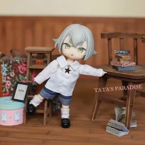 「Tata」Little Star White Shirt (OB11 / 1/12) Outfit ONLY