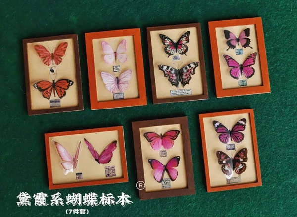 「Tata」Mini 3D butterfly Specime (OB11 / 1/12 l 1/8 l 1/6 l 1/4 l 1/3) Props ONLY - Image 8