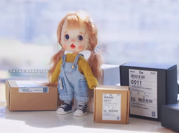 「Tata」Mini Parcel Box (OB11 / 1/12 l 1/8 l 1/6 l 1/4 l 1/3) Prop ONLY - Image 3