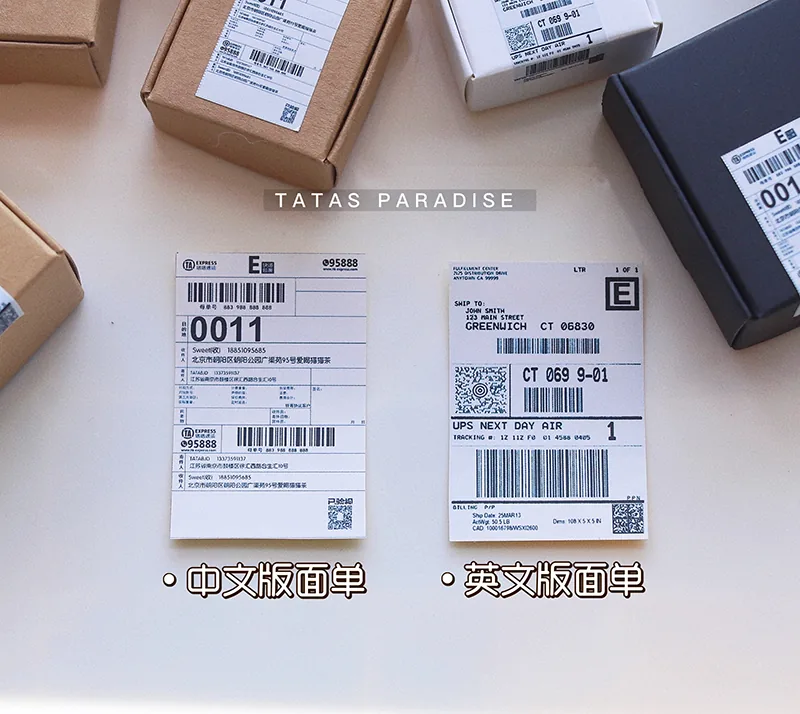 「Tata」Mini Parcel Box (OB11 / 1/12 l 1/8 l 1/6 l 1/4 l 1/3) Prop ONLY - Image 4