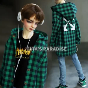 「Tata」Street Style Plaid Jacket (1/4 | 1/3 | SD17 | 70cm) Outfit ONLY