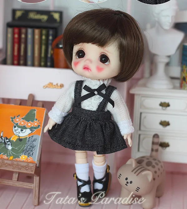 「Tata」Sweater Suspender Skirt (OB11 / 1/12) Outfit ONLY - Image 2