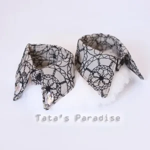 「Tata」Vintage Embroidered Fake Collar (1/3 | 70cm) Collar ONLY