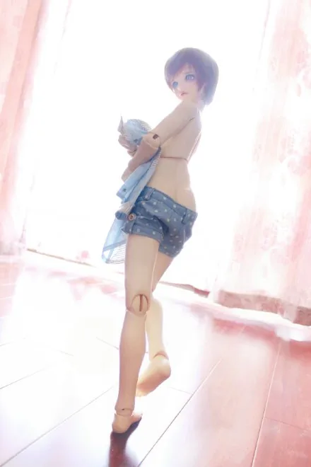「Tata」White Polka Dot Short Pants (1/3 | SD16) Outfit ONLY - Image 2