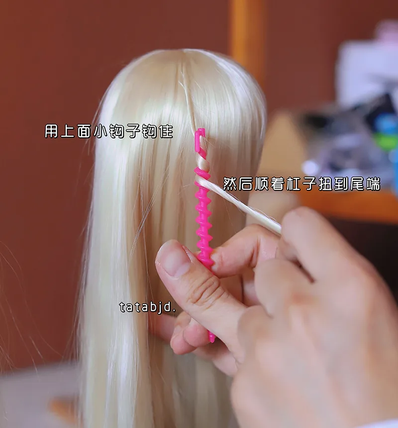 「Tata」Wig Styling Props (OB11 / 1/12 l 1/8 l 1/6 l 1/4 l 1/3) Accessories ONLY - Image 2