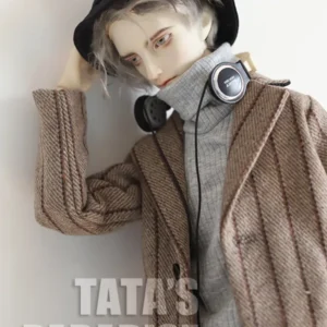 「Tata」Woolen Classic Striped Coat (1/3 | POPO68 | 70cm) Outfit ONLY