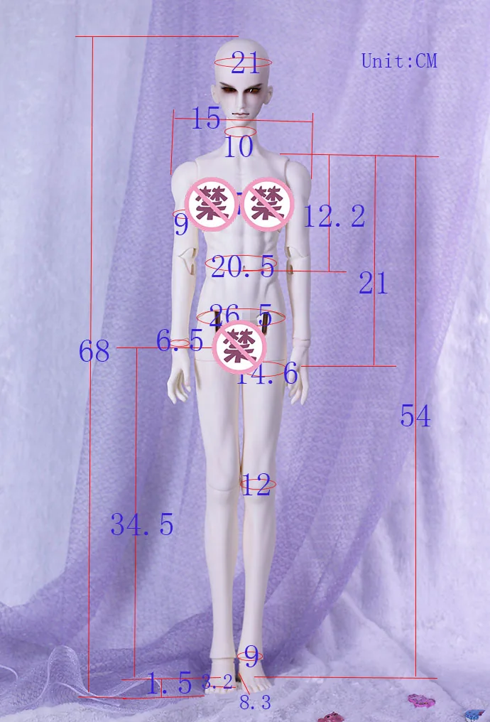 「Telesthesiadoll (TD)」68cm BJD Boy Doll Body Only - Image 2