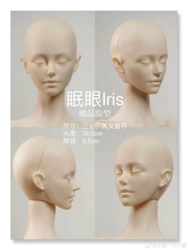 「TianBa」Iris BJD Doll Head Only (1/3) - Image 4
