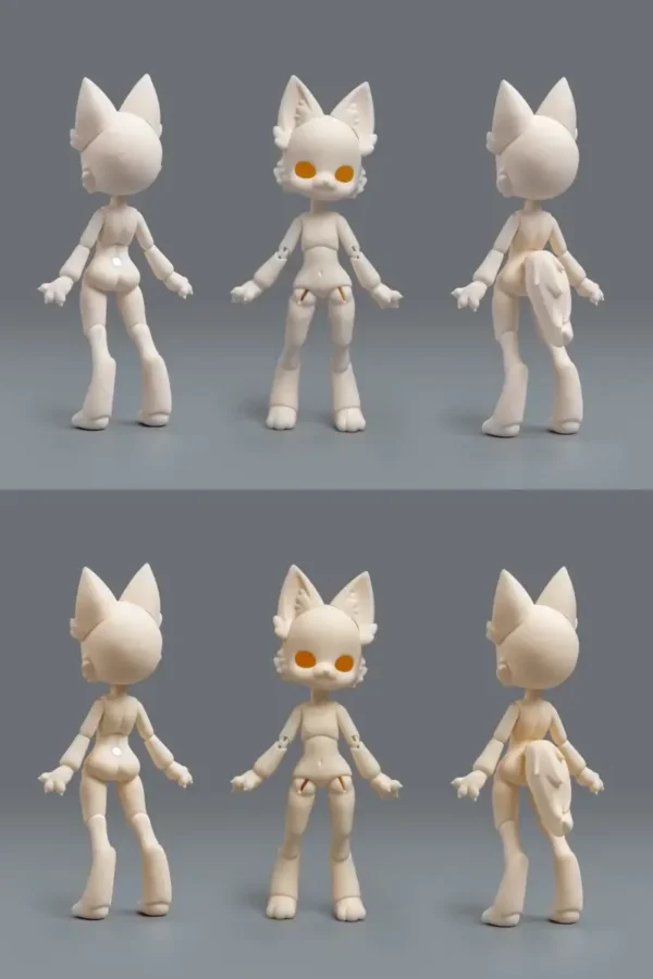 「TINGUIN」Cat Furry BJD Doll Only (1/12) - Image 11