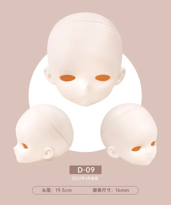 「TinyFox」Blank Head  (1/4) MJD Head Only - Image 3