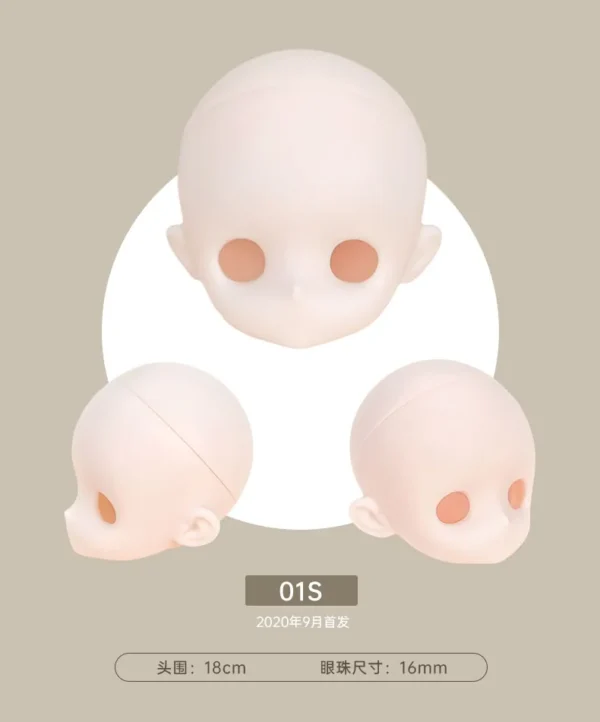 「TinyFox」Blank Head  (Chubby / 1/6) MJD Head Only - Image 10