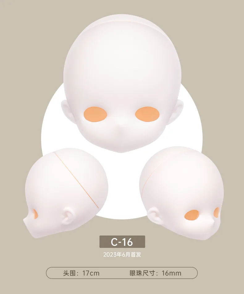 「TinyFox」Blank Head (Chubby / 1/6) MJD Head Only - Image 11
